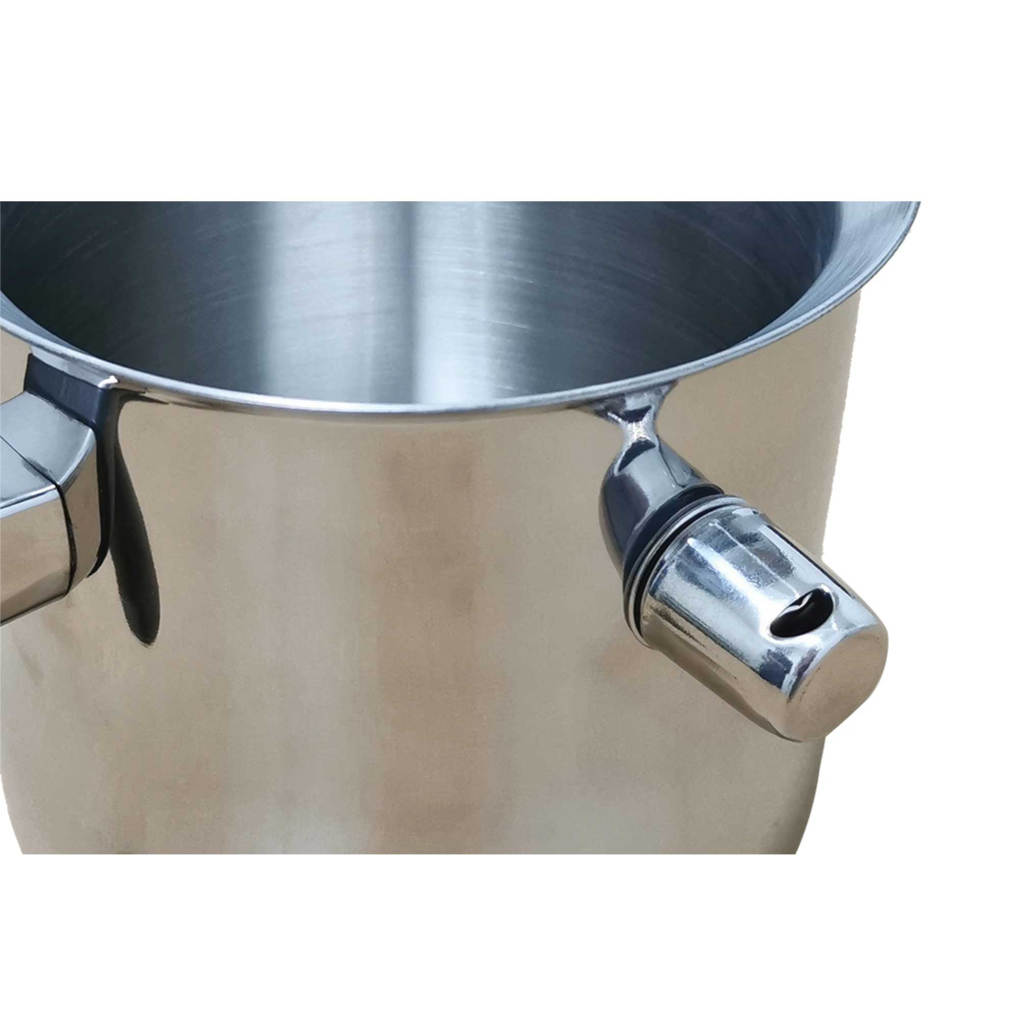 NNEDSZ Bee Wax Melter Pot 1.4L Stainless Steel Double Boiler - Candle Making Beekeeping